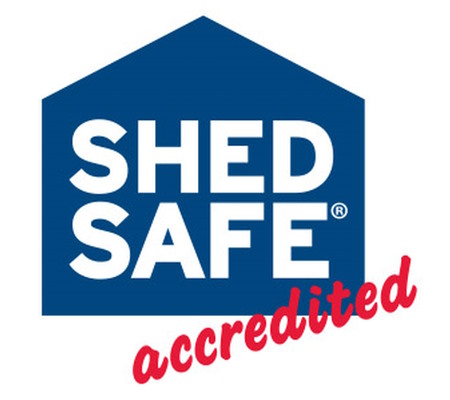 shed safe accredited logo